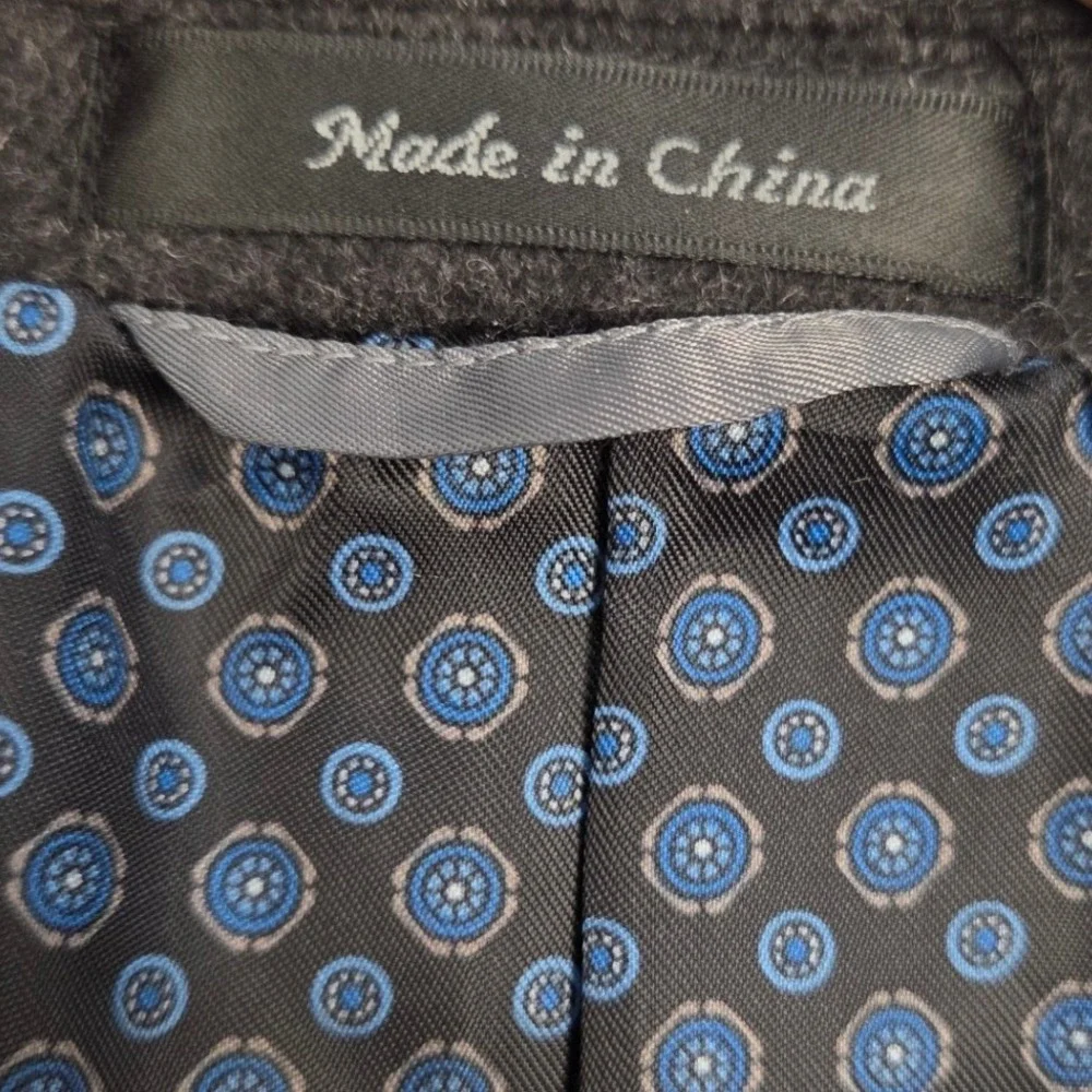 Michael Kors Sport Coat Mens 42R Charcoal Gray 100% Camel Hair Blazer Two Button